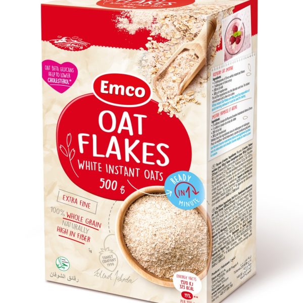 Emco Oat Flakes White Instant Oats 500g