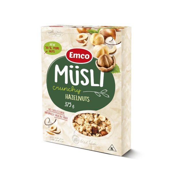 Emco Crunchy Musli Hazelnuts 375g
