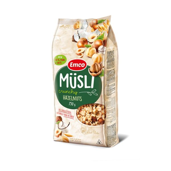 Emco Crunchy Musli Hazelnuts 750g