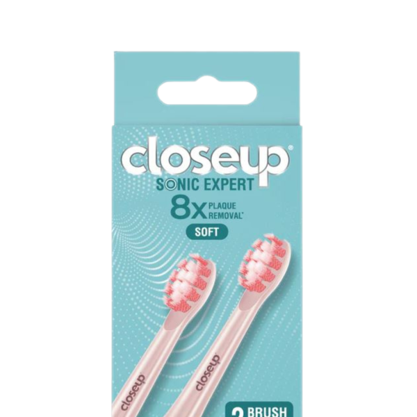 Closeup Electric Toothbrush Refill Pink 2's
