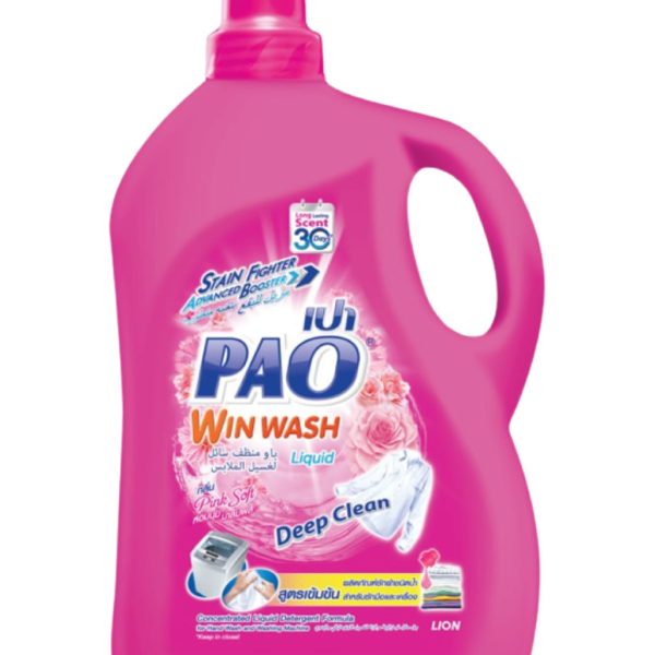 PAO Win Wash Liquid Detergent Pink Soft 3ltr