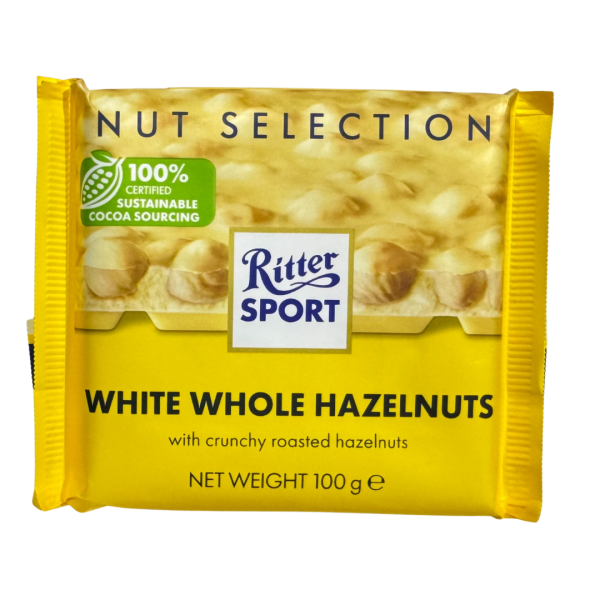 Ritter Sport White Hazelnuts 100g