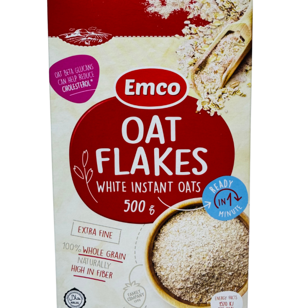 Emco Oat Flakes White Instant Oats 500g