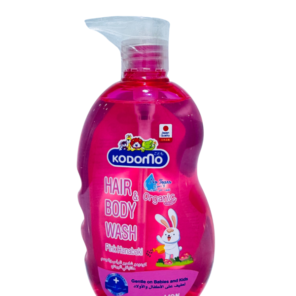KODOMO Hair& Body Wash Organic Pink Hanabaki 400ml