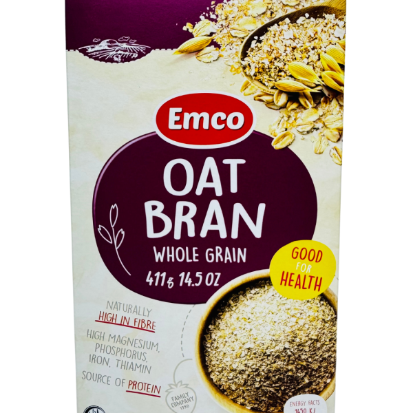 Emco Oat Bran Whole Grain 411g