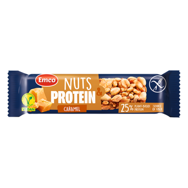 Emco Bar Nuts & Protein Caramel 35g